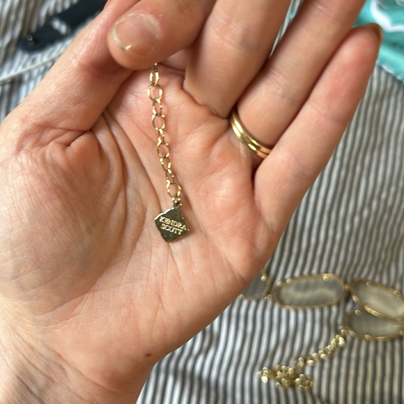 Kendra Scott Gold Chain 5 Stone Necklace - Picture 4 of 5